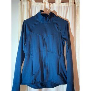 Champion dark teal zip up jacket size small